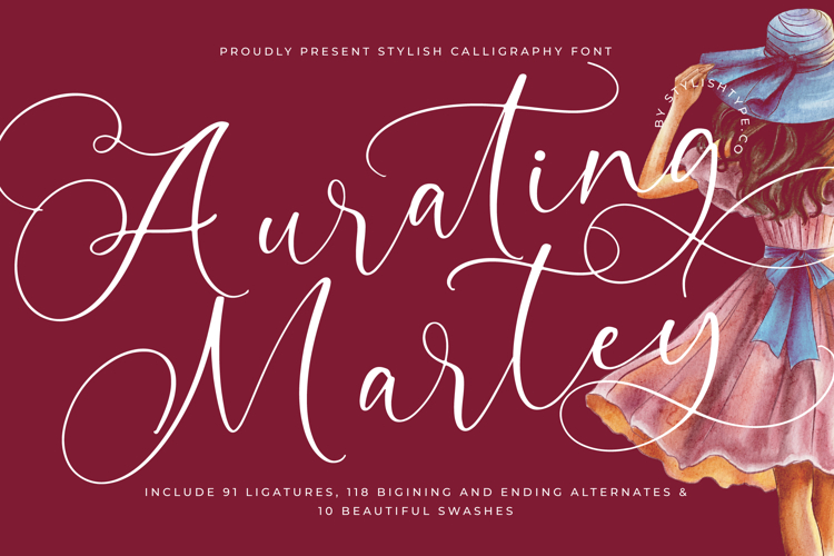 Aurating Martey - Stylish Calligraphy Font