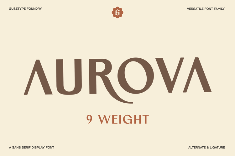 Aurova - Sans Serif Display Font