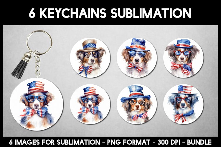 Patriotic Aussie Keychains I Keychains Sublimation