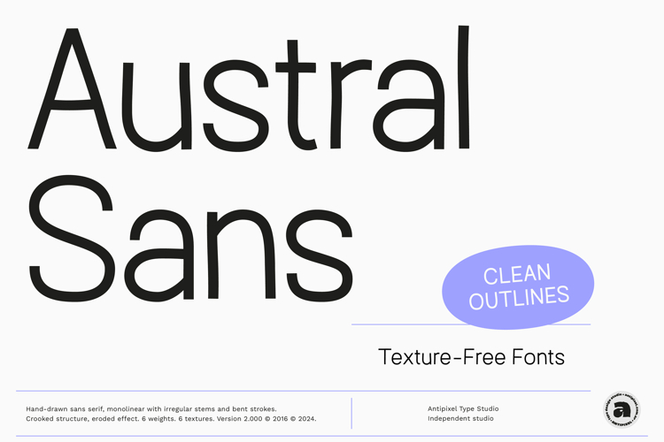Austral Sans | Handwritten Playful Sans 6 weights