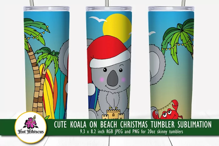 Koala Sublimation | Australia Tumbler Sublimation Design