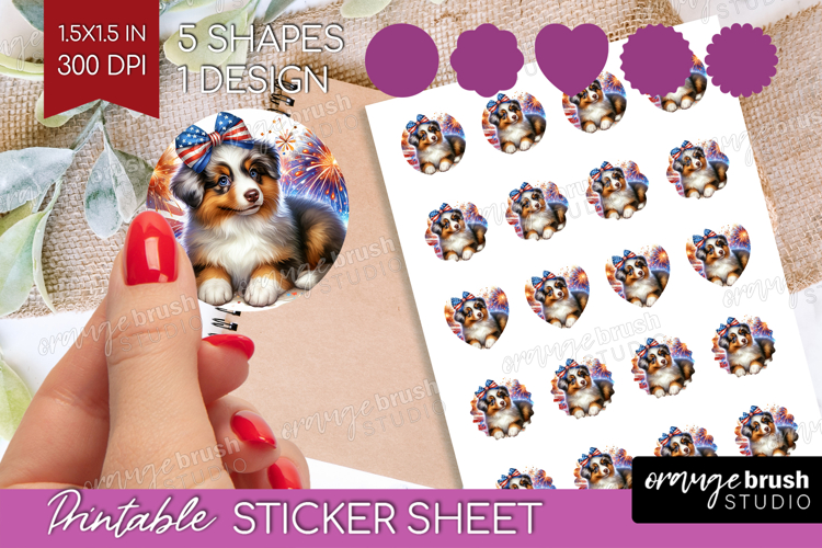 Australian Shepherd Clipart Image 9