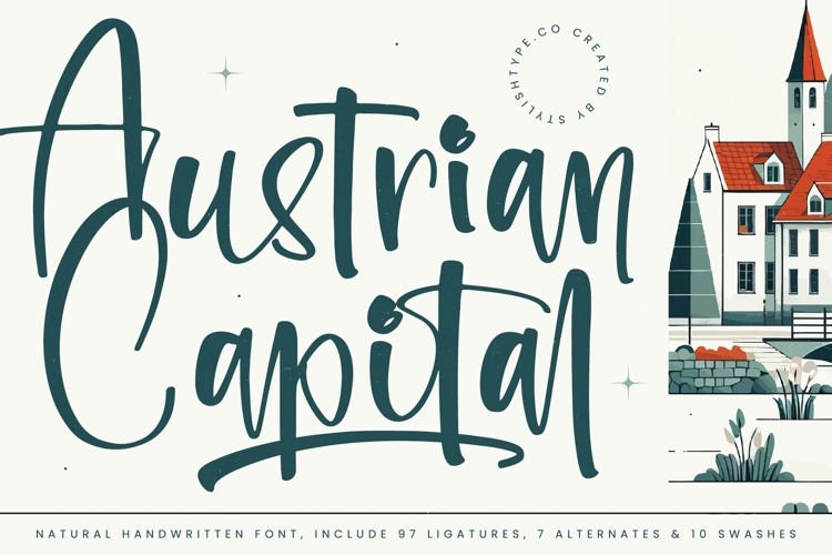 Austrian Capital - Natural Handwritten Font
