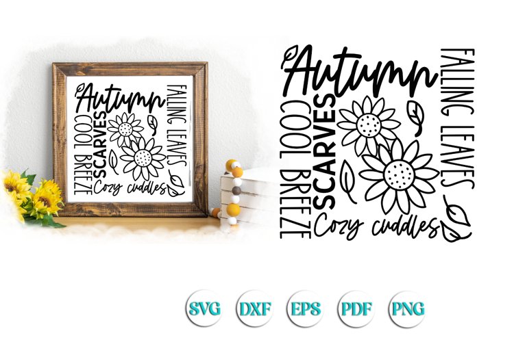 Autumn Subway Art SVG Sign