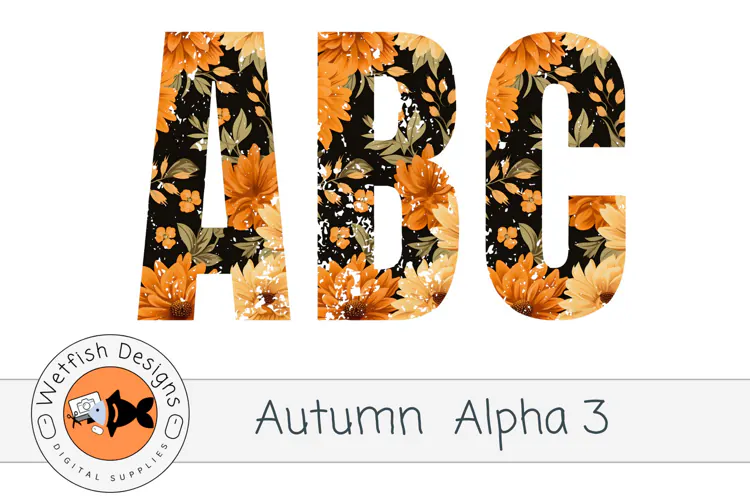 PNG Autumn Alphabet 3