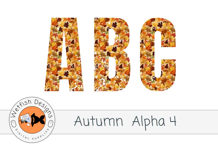 PNG Autumn Alphabet 4