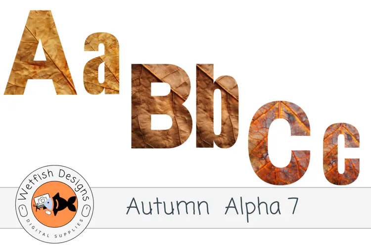 PNG Autumn Alphabet 7