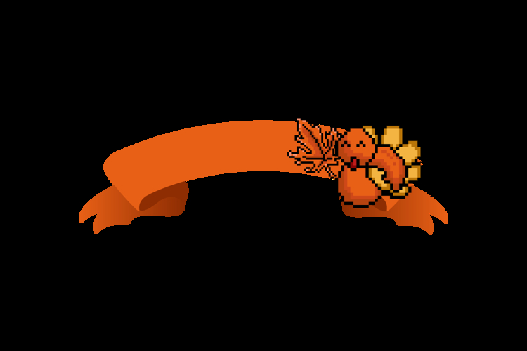 Autumn banner with thanksgiving pixel art decoration vector example image 1