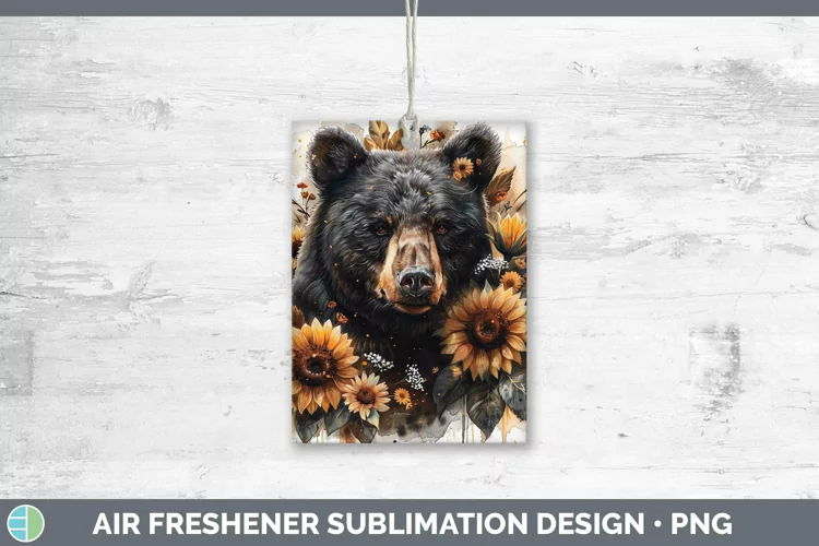 Autumn Boho Bear Air Freshener Sublimation Car Freshener Des