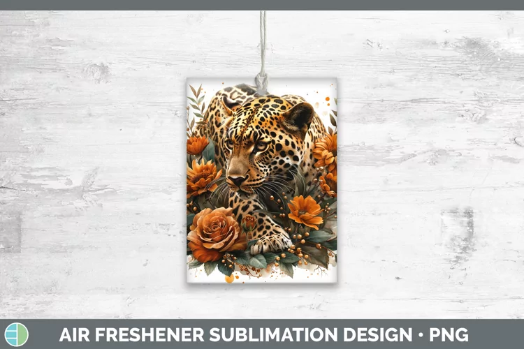 Autumn Boho Leopard Air Freshener Sublimation Car Freshener
