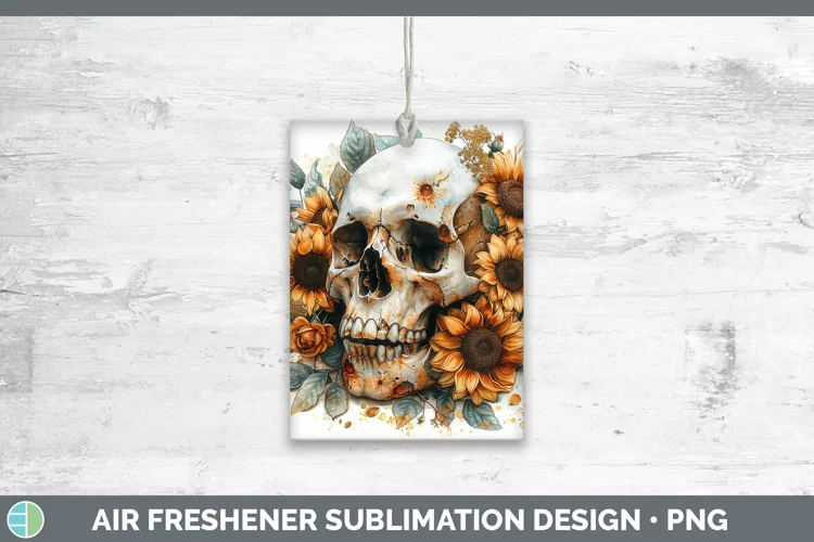 Autumn Boho Skull Air Freshener Sublimation Car Freshener De