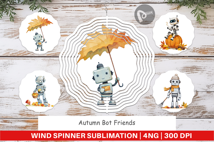Wind Spinner Autumn Bot Friends