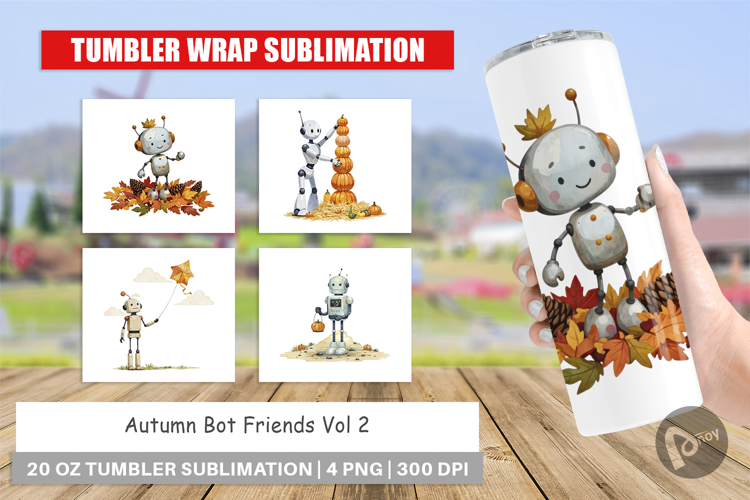 Tumbler Autumn Bot Friends