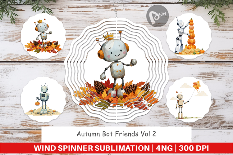 Wind Spinner Autumn Bot Friends