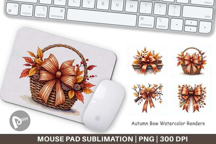 Autumn Bow Mouse Pad
