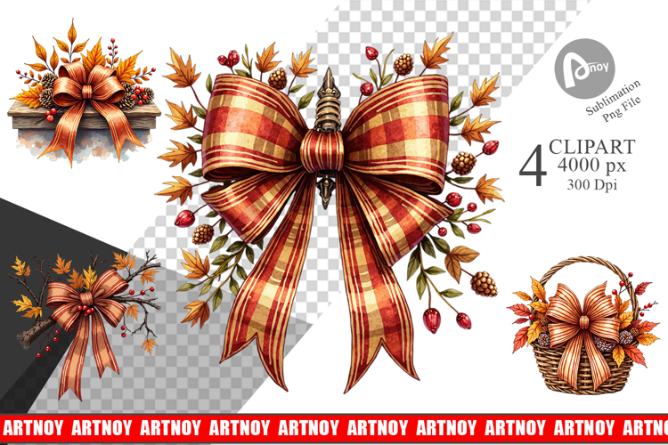 Autumn Bow Clipart