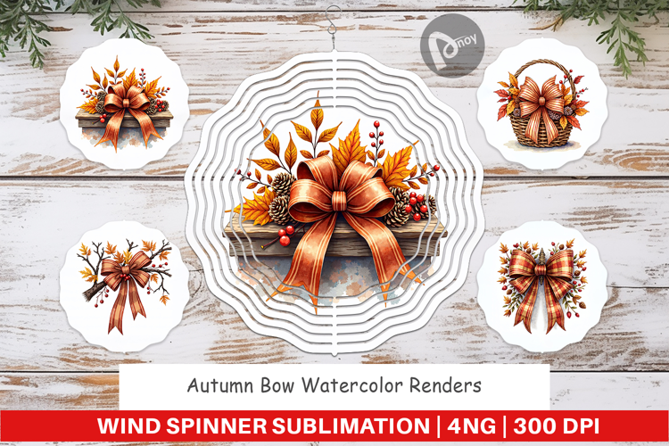 Autumn Bow Wind Spinner