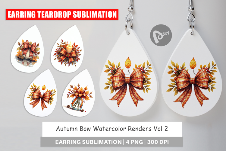 Autumn Bow Earring