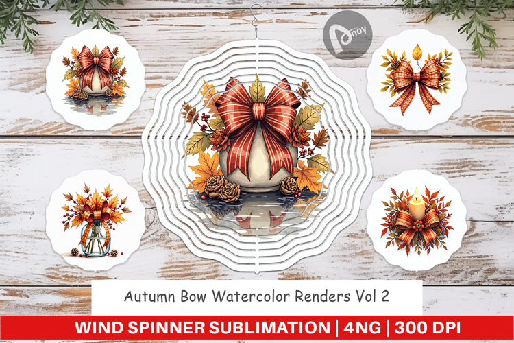Autumn Bow Wind Spinner