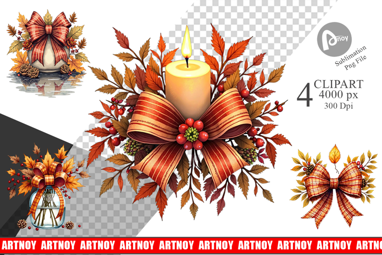 Autumn Bow Clipart