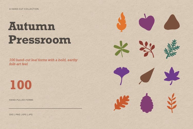 100 Autumn Leaves SVG | Fall Botanical Shapes