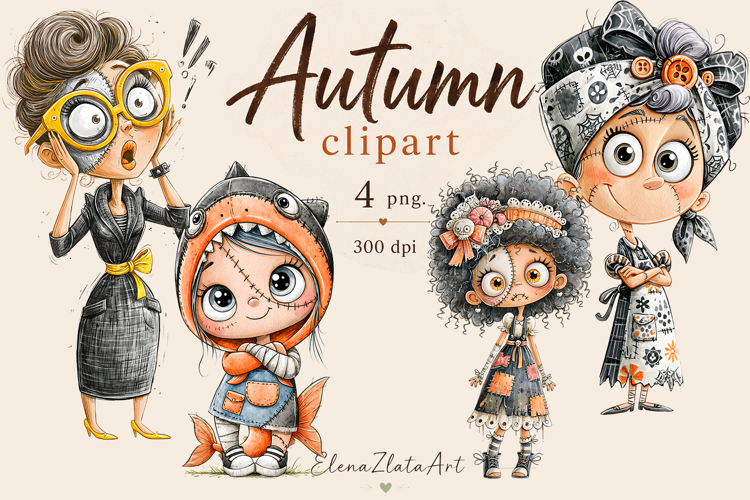 Vintage Fairy Girls PNG Clipart | Halloween Fairy Clipart