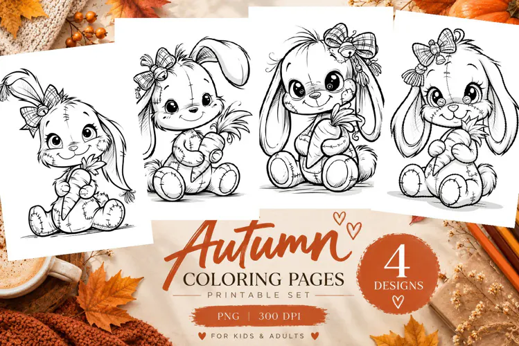 Autumn Coloring Pages | Cute Fall Printable Coloring Pages