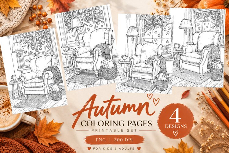 Autumn Coloring Pages | Cute Fall Printable Coloring Pages example image 1