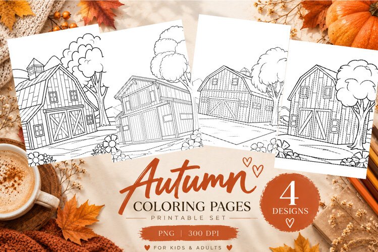 Autumn Coloring Pages | Cute Fall Printable Coloring Pages example image 1