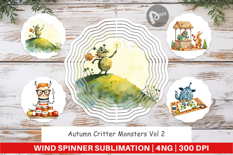 Wind Spinner Autumn Critter Monsters