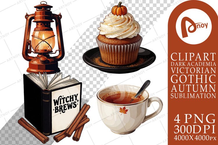 Autumn Crow Spooky Tea Sublimation example image 1
