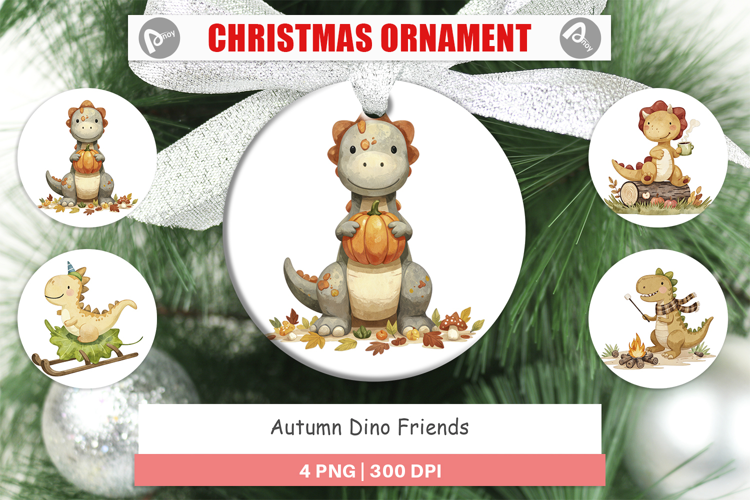 Ornament Autumn Dino Friends