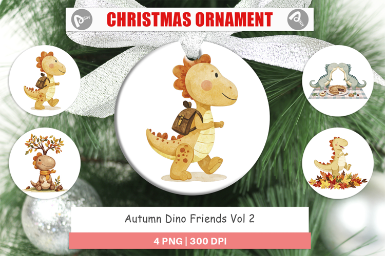 Ornament Autumn Dino Friends