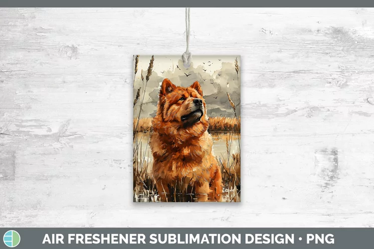 Autumn Dogs Chow Chow Air Freshener Sublimation Car Freshene