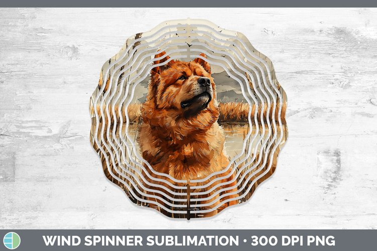 GorgeousAutumn Dogs Wind Spinner design.