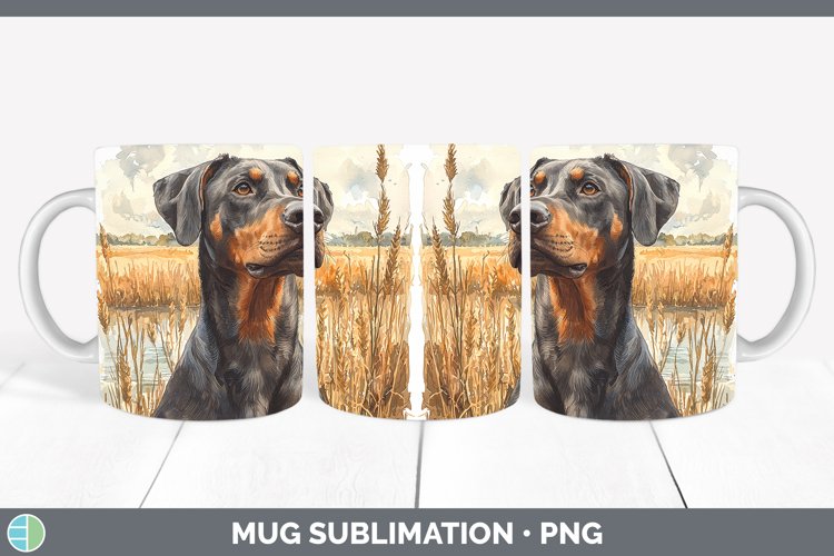 GorgeousAutumn Dogs Mug Wrap design.