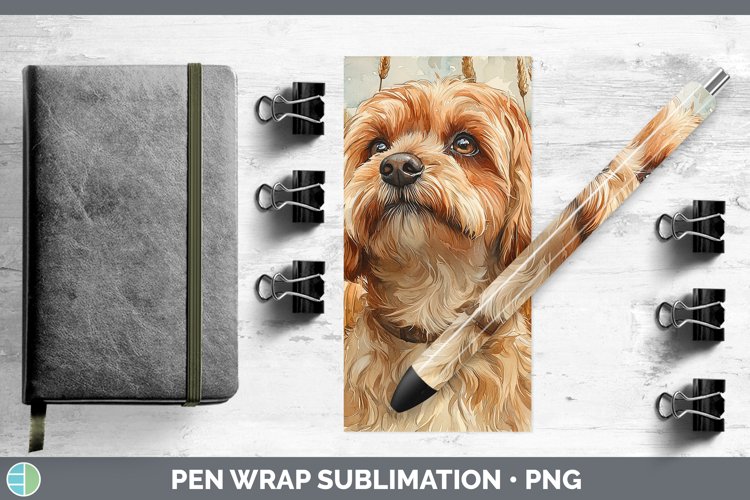 GorgeousAutumn Dogs Pen Wrap design.