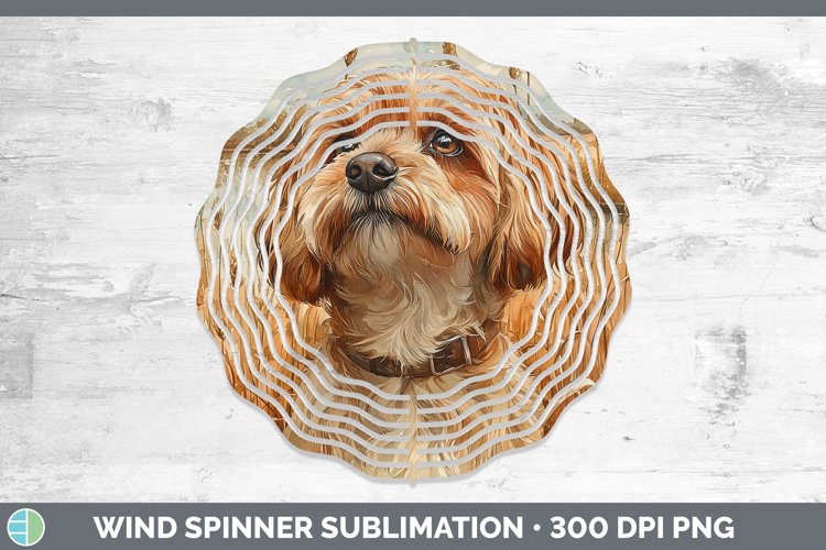 GorgeousAutumn Dogs Wind Spinner design.