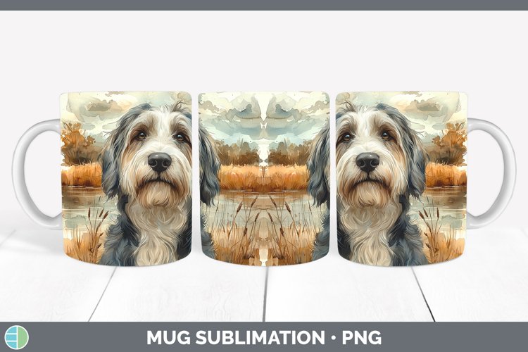 GorgeousAutumn Dogs Mug Wrap design.