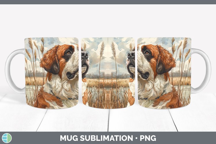 GorgeousAutumn Dogs Mug Wrap design.