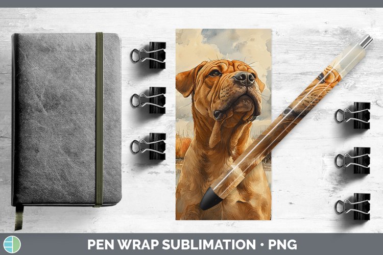 GorgeousAutumn Dogs Pen Wrap design.