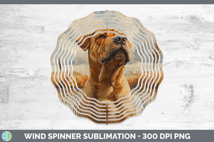 GorgeousAutumn Dogs Wind Spinner design.