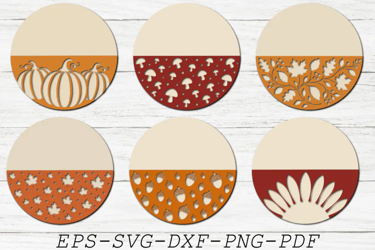 Autumn Door Hanger SVG, Fall Door Hanger SVG