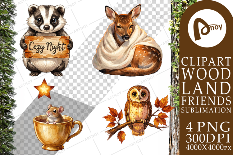 Autumn Ember Hygge Animal Sublimation