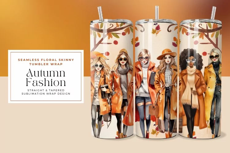 Autumn Fashion Tumbler Wrap