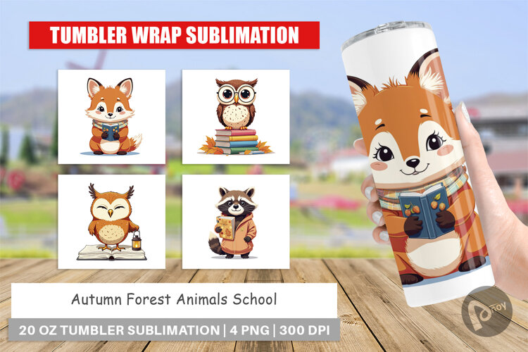Tumbler Autumn Forest School example image 1