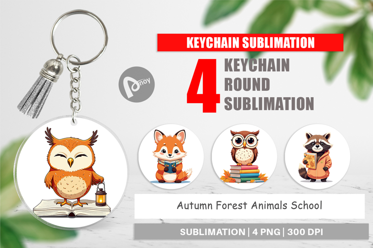 Keychain Autumn Forest School