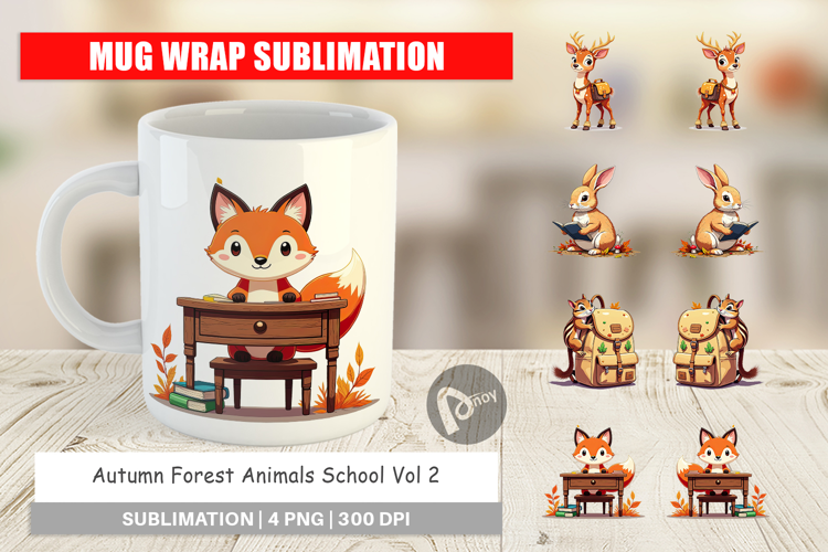 Mug Wrap Autumn Forest School