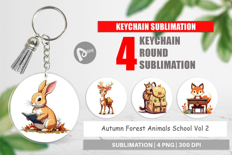 Keychain Autumn Forest School