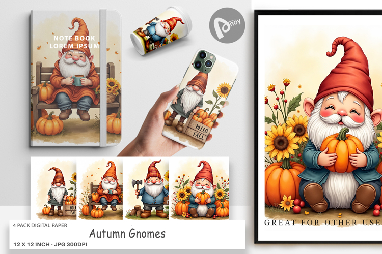 Fall Gnome Clipart Image 21